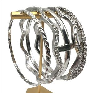 💅🏼5-Piece Silver Bracelet Set💅🏼